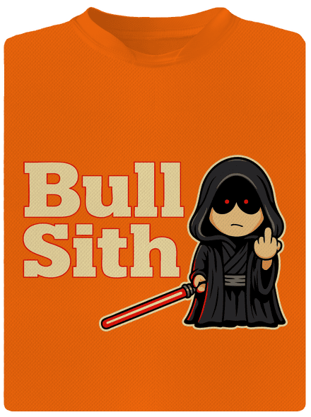 Bull sith gyerek sport póló Neon Orange