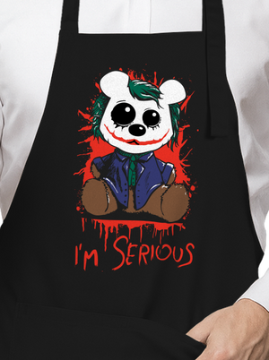 Serious kötény Black