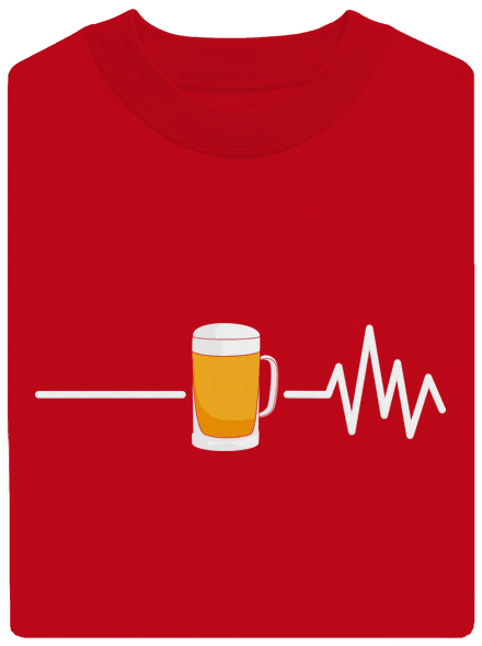 Beer help unisex crewneck Red