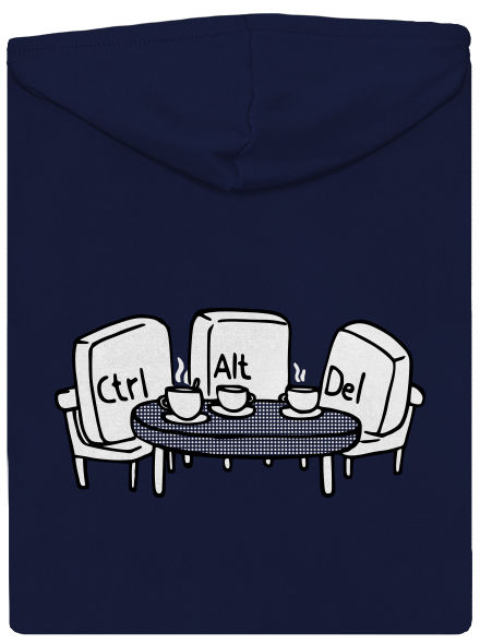 Elválaszthatatlan haverok cipzáras férfi pulóver Navy