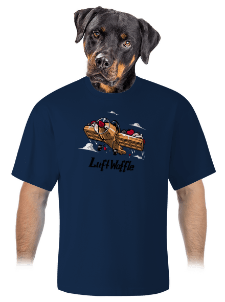 Luftwaffle unisex túlméretezett póló Midnight Blue