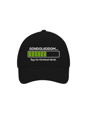 Gondolkodom baseballsapka Black