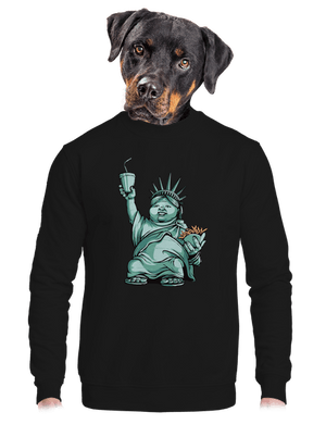 Amerikai bálvány unisex crewneck Black