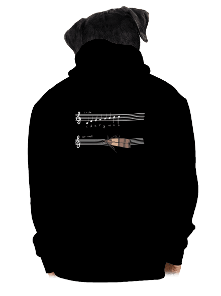 A - moll cipzáras férfi pulóver Black