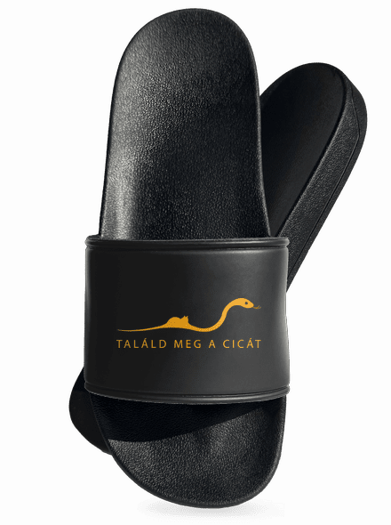 Találd meg a cicát papucs Black