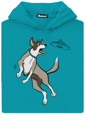 Repülő csészealj gyerek kenguruzsebes pulóver Hawaiian Blue