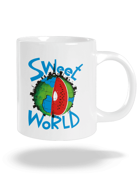 Sweet world nagy bögre White