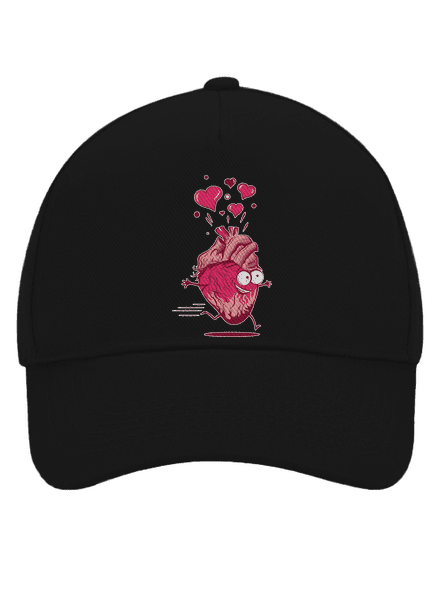 Szerelmes szívek baseballsapka Black