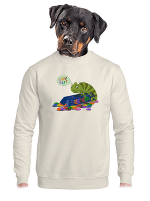 Zavart kaméleon unisex crewneck Off White