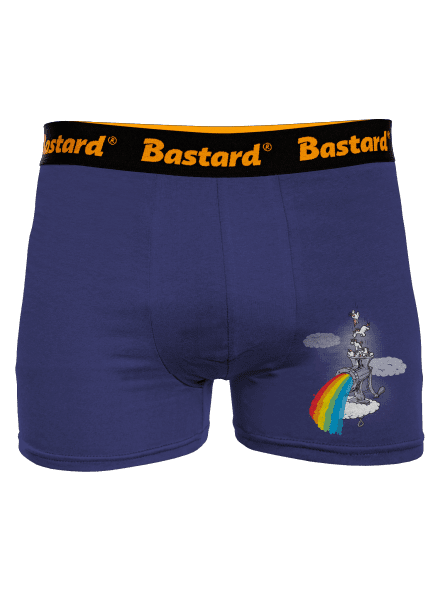 Hogyan készül a szivárvány boxeralsó Blue Navy