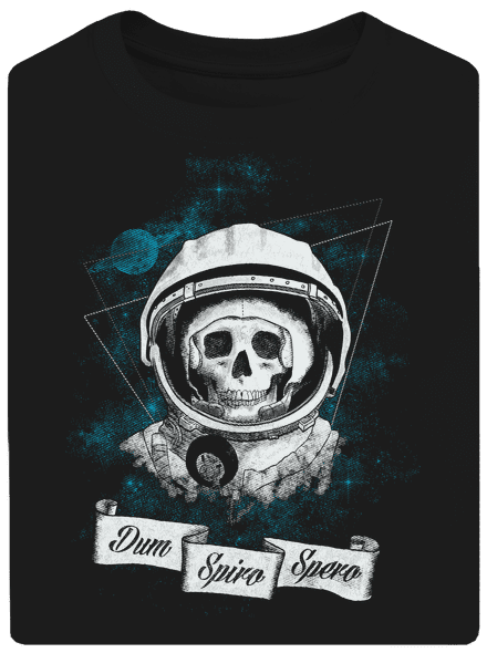 Dum spiro spero unisex túlméretezett póló Black
