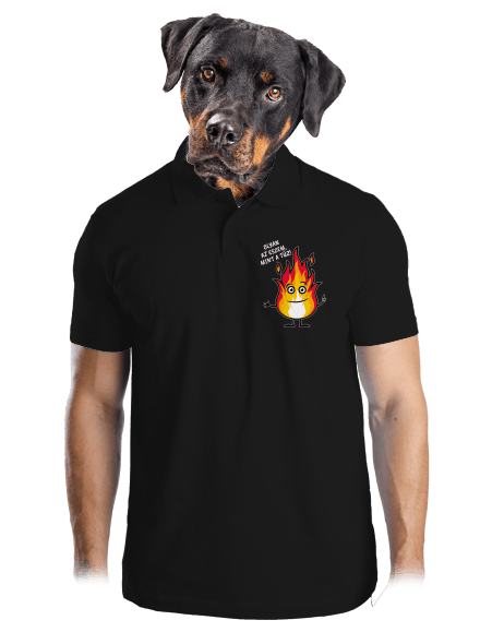 Olyan az eszem, mint a tűz! férfi pólóingek Black