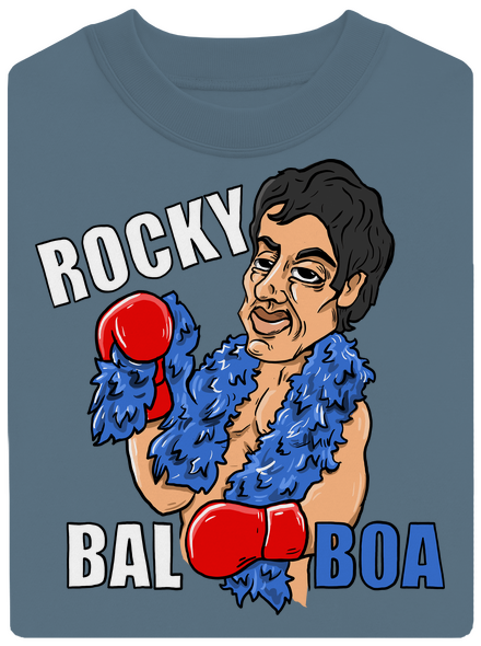 Rocky Bal boa unisex crewneck Nordic Blue