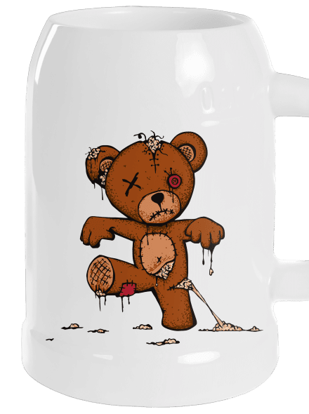 Zombie Teddy söröskorsó White