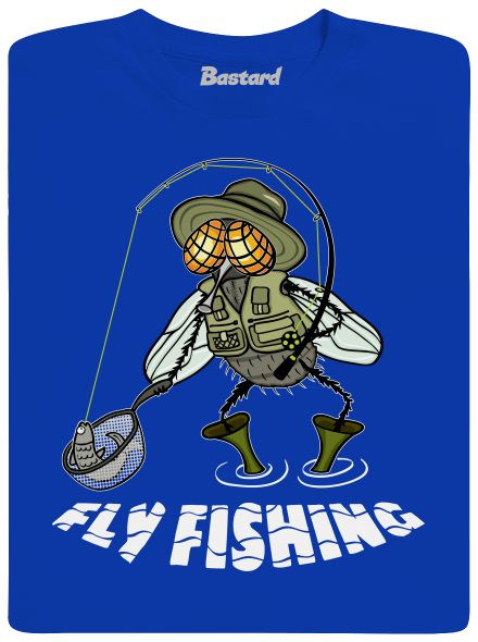 Fly fishing férfi póló Royal Blue
