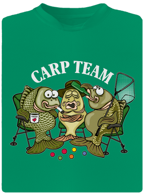 Carp Team gyerek sport póló Kelly Green Mal