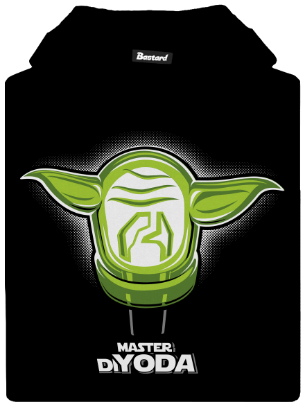 Master DiYoda gyerek kenguruzsebes pulóver Black