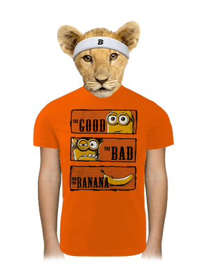 A Jó, a Rossz és a Banán gyerek sport póló Neon Orange