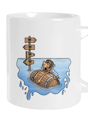 Kitaszított nagy bögre White