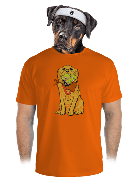 Arany retriever férfi sportpóló Neon Orange