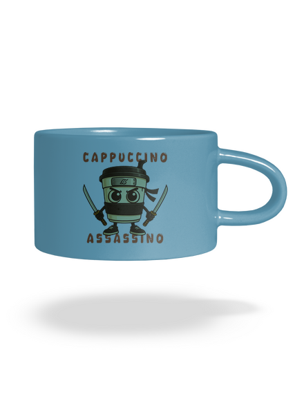 Cappuccino Assasino – Italian Brainrot macaron bögre Blue Macaron