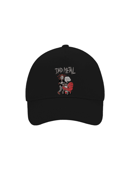 Dad metal baseballsapka Black