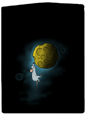 Moon cheese cipzáras férfi pulóver Black
