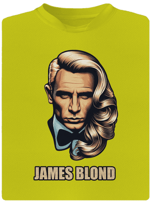 James Blond gyerek sport póló Neon Yellow