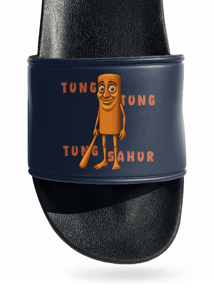 Tung Tung Tung Sahur – Italian Brainrot papucs Navy