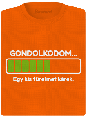 Gondolkodom női sportpóló Neon Orange