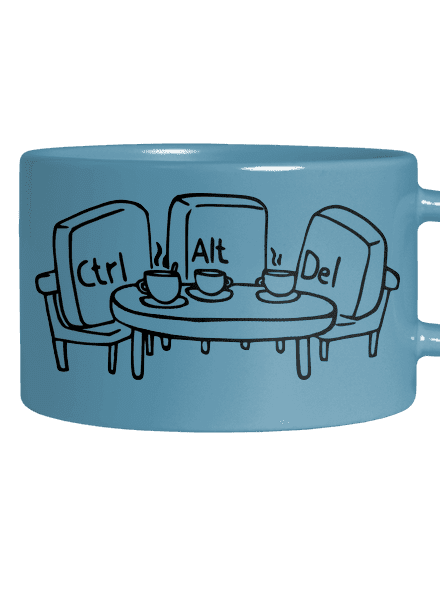 Elválaszthatatlan haverok macaron bögre Blue Macaron