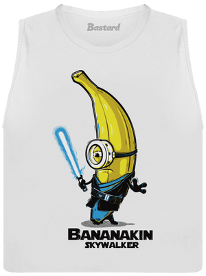 Bananakin Skywalker női bővített trikó White