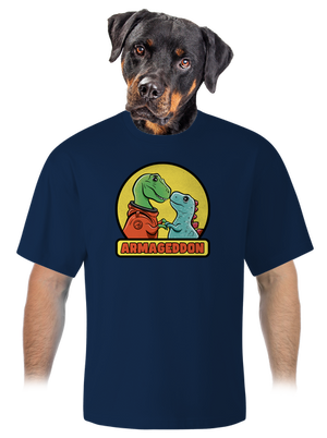 Armageddon unisex túlméretezett póló Midnight Blue