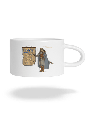 Winter macaron bögre White