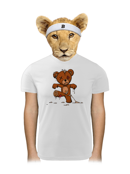 Zombie Teddy gyerek sport póló White