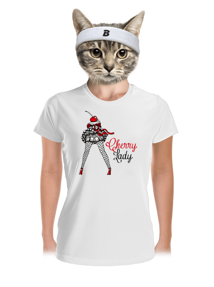Cherry Lady női sportpóló White