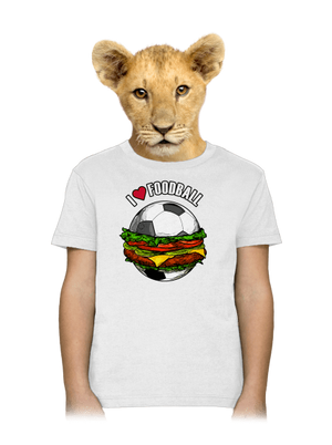 Foodball gyerek póló White