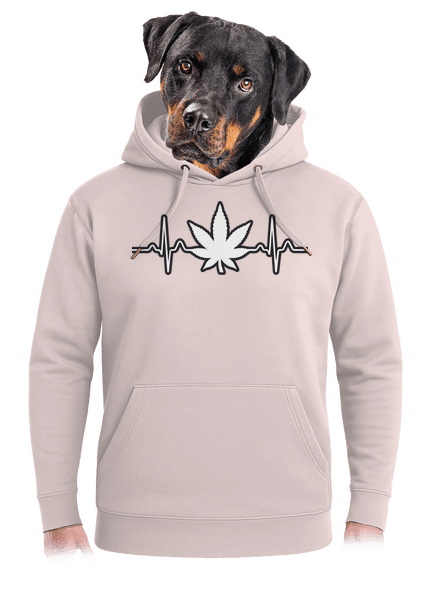 EKGanja unisex prémium pulóver Rose Chalk