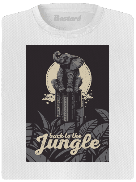 Back to the jungle női sportpóló White