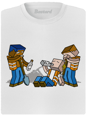 Real Minecraft női sportpóló White