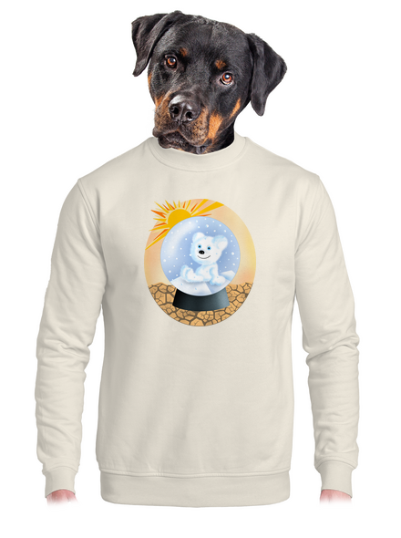 Medve a labdában unisex crewneck Off White