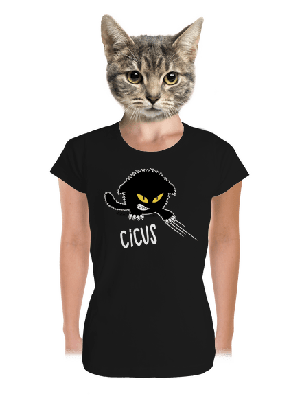 Cicus prémium női póló Black