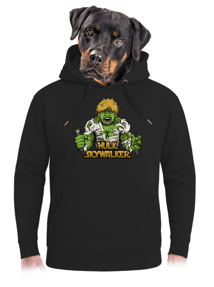 Hulk Skywalker unisex prémium pulóver Dark Black