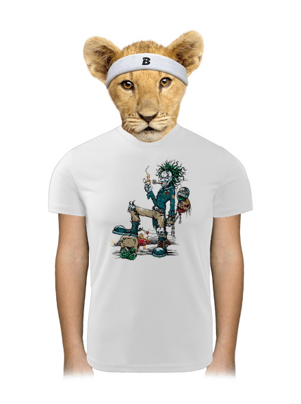 Evil clown gyerek sport póló White