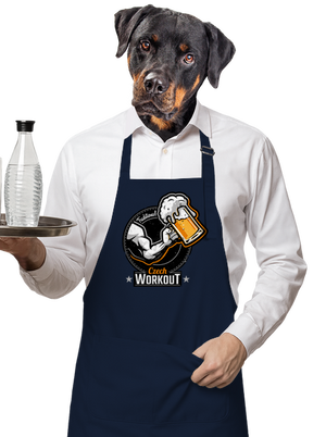 Czech workout kötény Navy