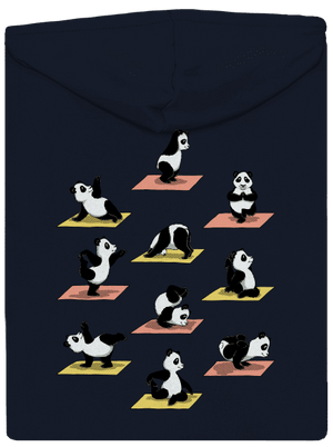 Panda jóga cipzáras női pulóver Navy Mal