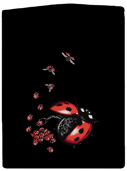 Ladybird Factory cipzáras női pulóver Black