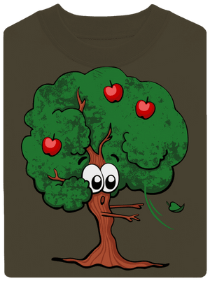 Alma és almafa unisex crewneck Urban Khaki