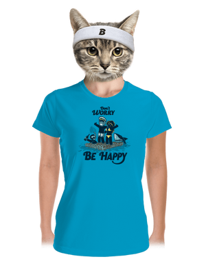 Don't worry női sportpóló Blue Atol