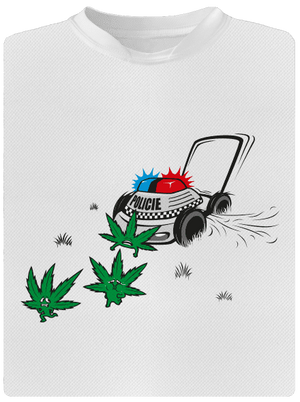 Ganja bust gyerek sport póló White